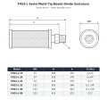 FXS3-L Metal Tip Büyük Gövde Susturucu Teknik Resim