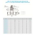 JAS..1F-3 Hat Tipi Piston Üstü Kısmalı Nipel Pano Tip Teknik Resim