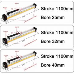 OSP Pneumatic Rodless Cylinder2