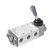HB-5202 1/4" 5/2 Kol-Yay Kumandalı Valf