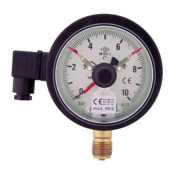 Ø 100 mm Çift Kontaklı Manometreler (Alttan Bağlantılı)